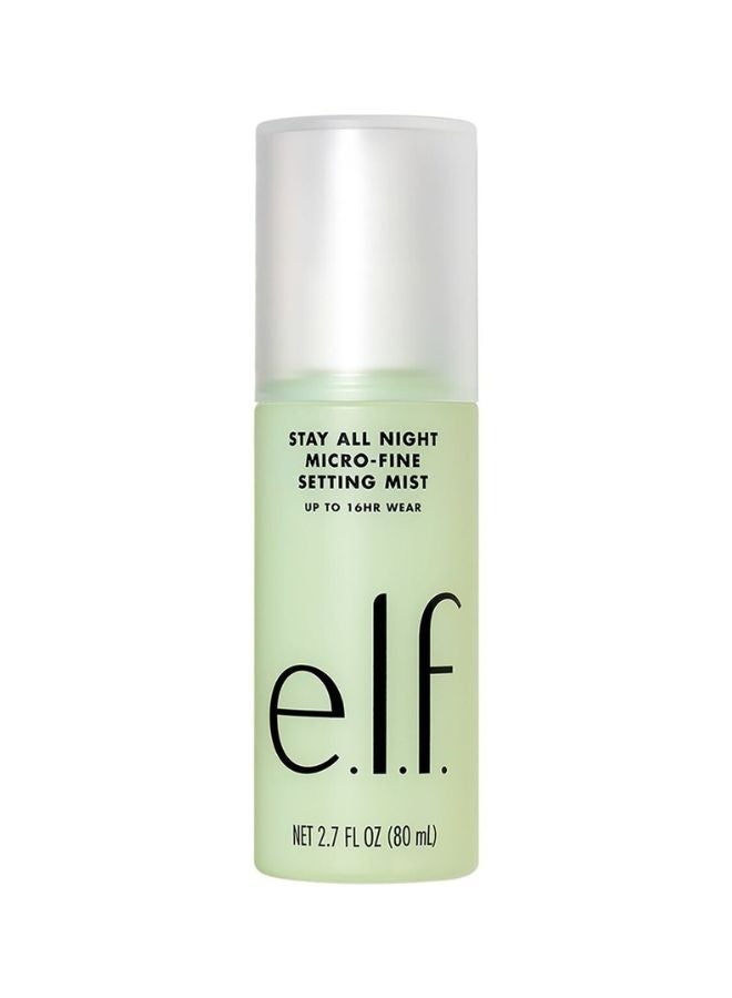 elf e.l.f. Stay All Night Micro-Fine Setting Mist – Long-Lasting Makeup Setting Spray with Micro-Fine Mist, Transfer-Resistant Finish, 80 ml - Image 1